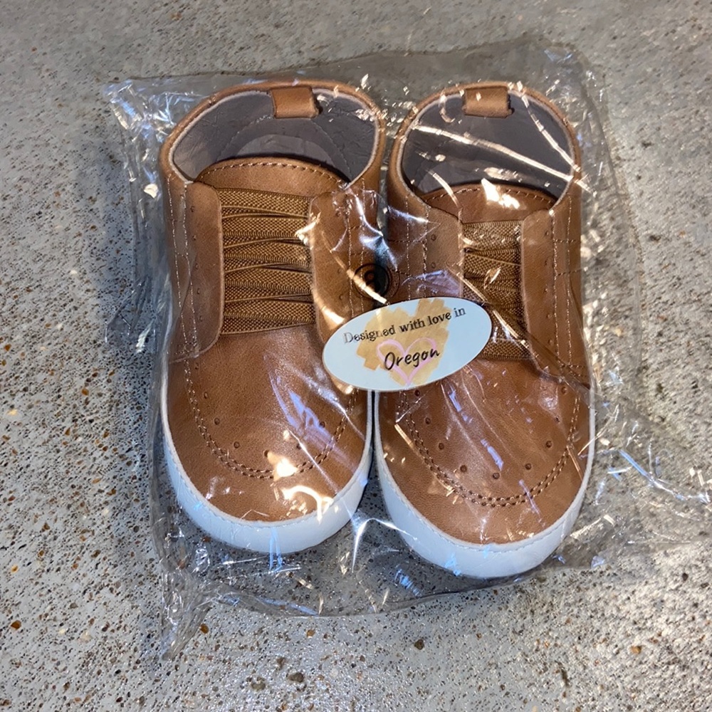 Little Love Bug Carter Desert Sand premium Leather Shoes